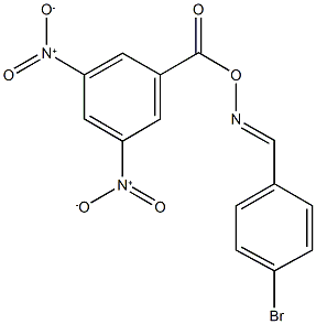 4-bromobenzaldehyde O-{3,5-bisnitrobenzoyl}oxime Struktur