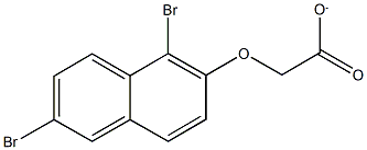 [(1,6-dibromo-2-naphthyl)oxy]acetate Struktur