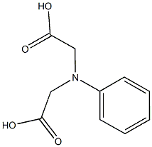 [(carboxymethyl)anilino]acetic acid Struktur