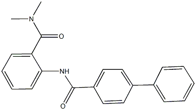 N-{2-[(dimethylamino)carbonyl]phenyl}[1,1'-biphenyl]-4-carboxamide Struktur