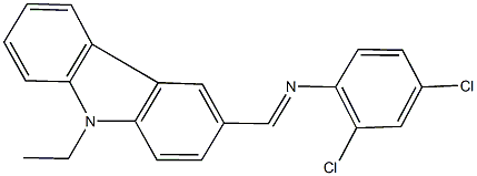 N-(2,4-dichlorophenyl)-N-[(9-ethyl-9H-carbazol-3-yl)methylene]amine Struktur