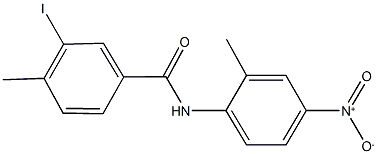 N-{4-nitro-2-methylphenyl}-3-iodo-4-methylbenzamide Struktur