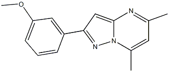 3-(5,7-dimethylpyrazolo[1,5-a]pyrimidin-2-yl)phenyl methyl ether Struktur