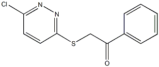 2-[(6-chloro-3-pyridazinyl)sulfanyl]-1-phenylethanone Struktur