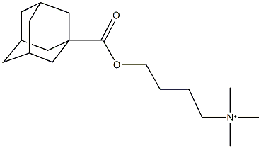 4-[(1-adamantylcarbonyl)oxy]-N,N,N-trimethyl-1-butanaminium Struktur