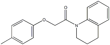 2-(3,4-dihydroquinolin-1(2H)-yl)-2-oxoethyl 4-methylphenyl ether Struktur