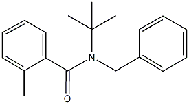 N-benzyl-N-(tert-butyl)-2-methylbenzamide Struktur