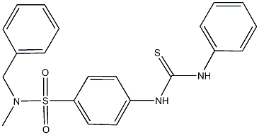 4-[(anilinocarbothioyl)amino]-N-benzyl-N-methylbenzenesulfonamide Struktur