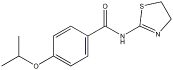 N-(4,5-dihydro-1,3-thiazol-2-yl)-4-isopropoxybenzamide Struktur