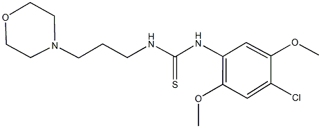 N-(4-chloro-2,5-dimethoxyphenyl)-N'-(3-morpholin-4-ylpropyl)thiourea Struktur