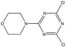 2,4-dichloro-6-(4-morpholinyl)-1,3,5-triazine Struktur