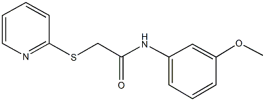 N-(3-methoxyphenyl)-2-(2-pyridinylsulfanyl)acetamide Struktur