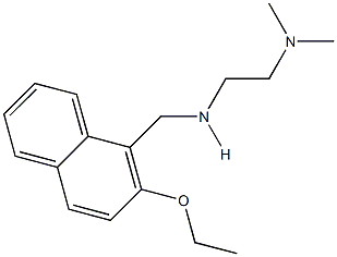 N-[2-(dimethylamino)ethyl]-N-[(2-ethoxy-1-naphthyl)methyl]amine Struktur