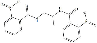 2-nitro-N-[2-({2-nitrobenzoyl}amino)-1-methylethyl]benzamide Struktur