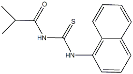 N-isobutyryl-N'-(1-naphthyl)thiourea Struktur