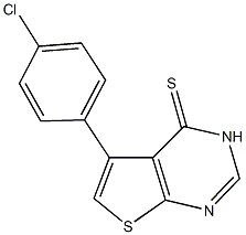 5-(4-chlorophenyl)thieno[2,3-d]pyrimidine-4(3H)-thione Struktur