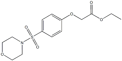 ethyl [4-(4-morpholinylsulfonyl)phenoxy]acetate Struktur