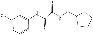 N~1~-(3-chlorophenyl)-N~2~-(tetrahydro-2-furanylmethyl)ethanediamide Struktur