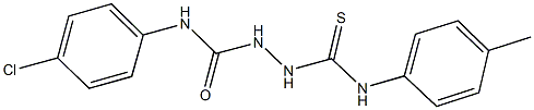 N-(4-chlorophenyl)-2-(4-toluidinocarbothioyl)hydrazinecarboxamide Struktur