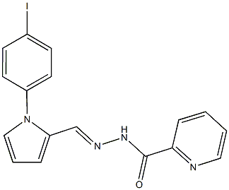 N'-{[1-(4-iodophenyl)-1H-pyrrol-2-yl]methylene}-2-pyridinecarbohydrazide Struktur