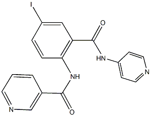 N-{4-iodo-2-[(4-pyridinylamino)carbonyl]phenyl}nicotinamide Struktur