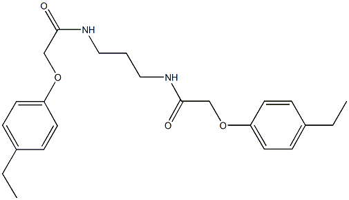 2-(4-ethylphenoxy)-N-(3-{[(4-ethylphenoxy)acetyl]amino}propyl)acetamide Struktur