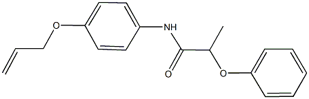 N-[4-(allyloxy)phenyl]-2-phenoxypropanamide Struktur