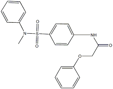 N-{4-[(methylanilino)sulfonyl]phenyl}-2-phenoxyacetamide Struktur