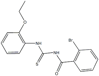 N-(2-bromobenzoyl)-N'-(2-ethoxyphenyl)thiourea Struktur