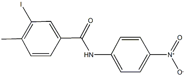 N-{4-nitrophenyl}-3-iodo-4-methylbenzamide Struktur