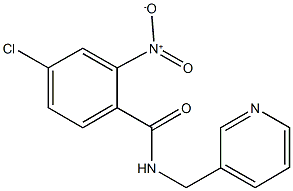 4-chloro-2-nitro-N-(3-pyridinylmethyl)benzamide Struktur