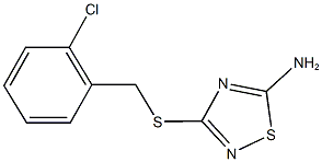 3-[(2-chlorobenzyl)sulfanyl]-1,2,4-thiadiazol-5-ylamine Struktur