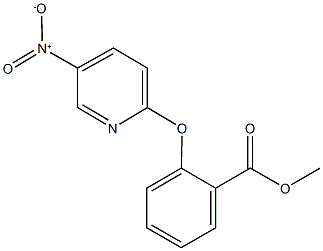 methyl 2-({5-nitro-2-pyridinyl}oxy)benzoate Struktur