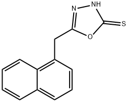 5-(1-naphthylmethyl)-1,3,4-oxadiazol-2-yl hydrosulfide Struktur