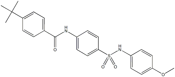 4-tert-butyl-N-{4-[(4-methoxyanilino)sulfonyl]phenyl}benzamide Struktur