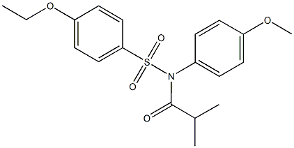 4-ethoxy-N-isobutyryl-N-(4-methoxyphenyl)benzenesulfonamide Struktur