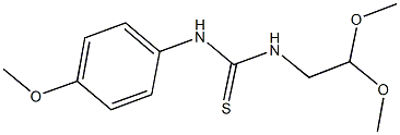 N-(2,2-dimethoxyethyl)-N'-(4-methoxyphenyl)thiourea Struktur