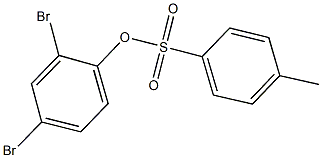 2,4-dibromophenyl 4-methylbenzenesulfonate Struktur