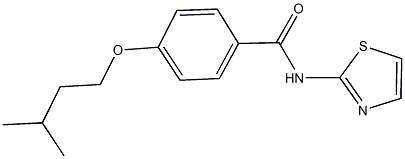 4-(isopentyloxy)-N-(1,3-thiazol-2-yl)benzamide Struktur