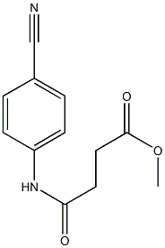 methyl 4-(4-cyanoanilino)-4-oxobutanoate Struktur