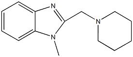 1-methyl-2-(1-piperidinylmethyl)-1H-benzimidazole Struktur