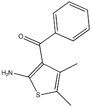 (2-amino-4,5-dimethyl-3-thienyl)(phenyl)methanone Struktur