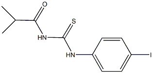 N-(4-iodophenyl)-N'-isobutyrylthiourea Struktur