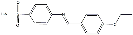 4-[(4-ethoxybenzylidene)amino]benzenesulfonamide Struktur