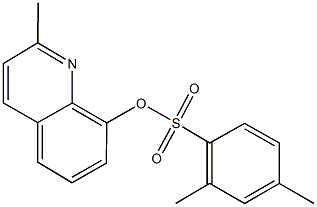 2-methyl-8-quinolinyl 2,4-dimethylbenzenesulfonate Struktur