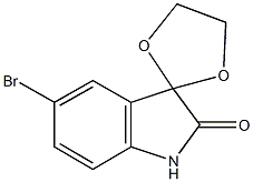 5'-bromo-1',3'-dihydrospiro[1,3-dioxolane-2,3'-(2'H)-indole]-2'-one Struktur