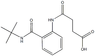 4-{2-[(tert-butylamino)carbonyl]anilino}-4-oxobutanoic acid Struktur