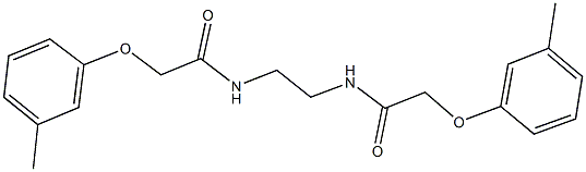 2-(3-methylphenoxy)-N-(2-{[(3-methylphenoxy)acetyl]amino}ethyl)acetamide Struktur