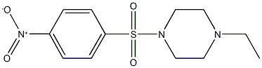 1-ethyl-4-({4-nitrophenyl}sulfonyl)piperazine Struktur