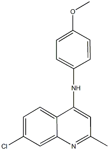 7-chloro-N-(4-methoxyphenyl)-2-methylquinolin-4-amine Struktur